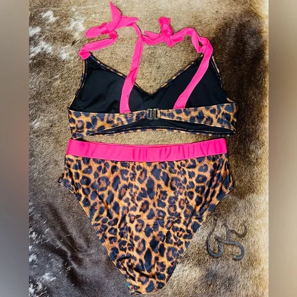 MERIGOLD KISS LEOPARD/PINK BIKINI - Picture 2 of 8